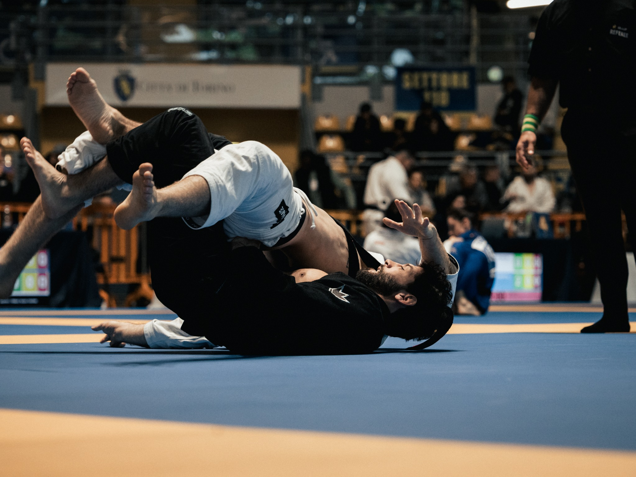 Léon Larman en compétition de Jiu-Jitsu